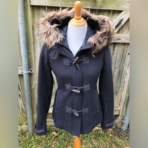 Wool Blend Lined Parka Coat Abercrombie & Fitch